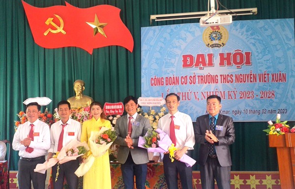 Đại hội CĐCS Trường THCS Nguyễn Viết Xuân- Krông Bông  lần thứ V, nhiệm kỳ 2023-2028